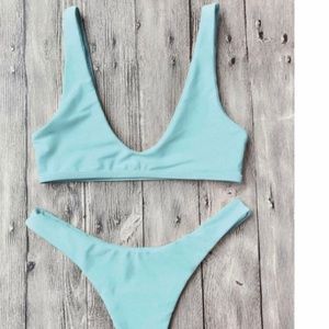 ZAFUL Light Blue, Large Bikini Brand New**